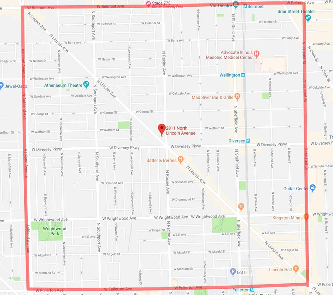 Lakeview PUPS Pet Club Location Map